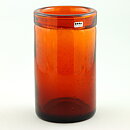 Erik Höglund (1950s) Brown Cylinder Vase with Folded Top 18 cm H729