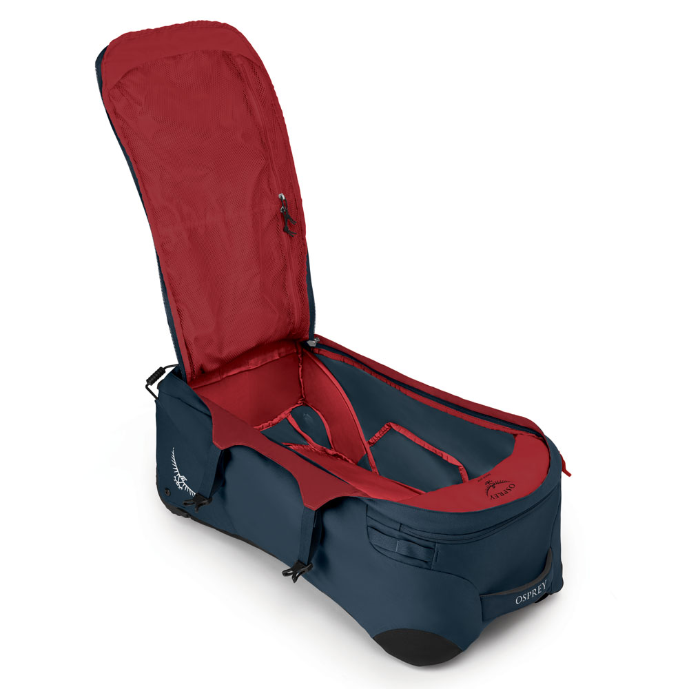 Resväska med ryggsäcksremmar - OSPREY Farpoint Wheeled Travel Pack 65 Black - 4