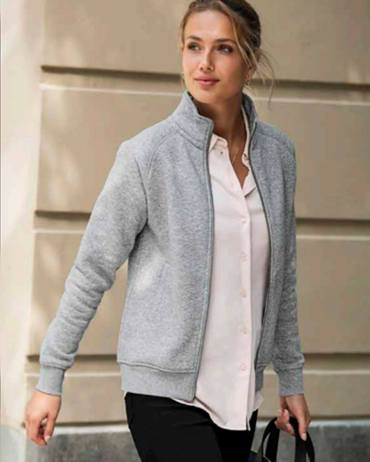 WWW Zip Cardigan Grey - 3