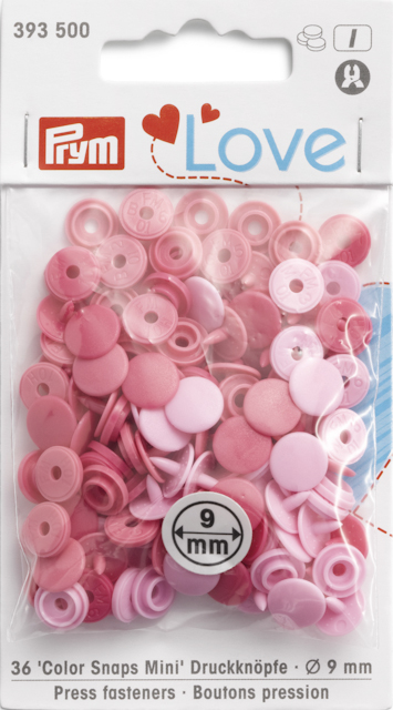 COLOR SNAPS MINI - 9 MM - PINK