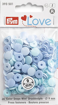 COLOR SNAPS MINI - 9 MM - BLUE