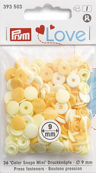 COLOR SNAPS MINI - 9 MM - YELLOW