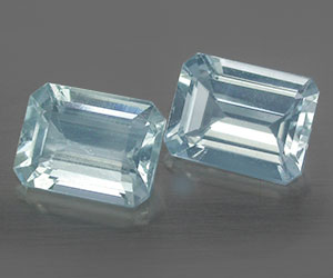 2,67 ct impresionantes piedras preciosas de aguamarina natural emparejadas - 3
