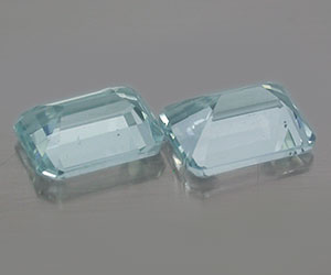 2,67 ct impresionantes piedras preciosas de aguamarina natural emparejadas - 2