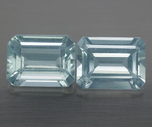 2,67 ct impresionantes piedras preciosas de aguamarina natural emparejadas