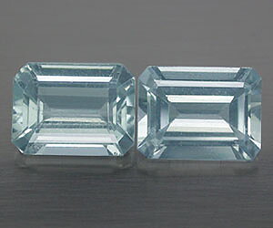 2,67 ct impresionantes piedras preciosas de aguamarina natural emparejadas