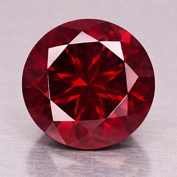 Preciosa piedra preciosa de granate piropo natural de 2,04 ct de 7,5 mm de talla redonda