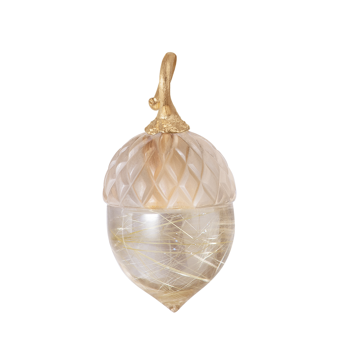 Pendant Acorn Rutilequartz