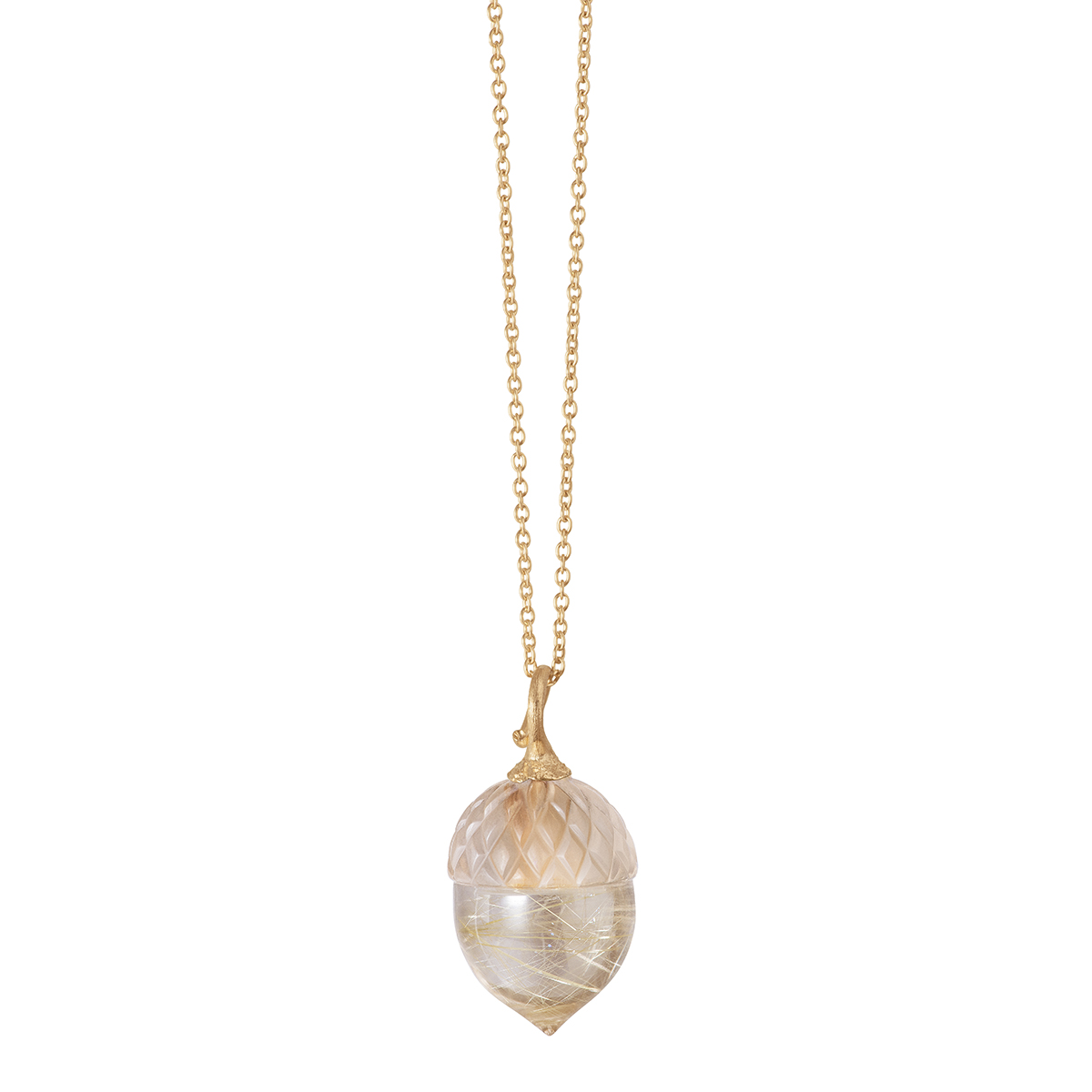 Pendant Acorn Rutilequartz - 2