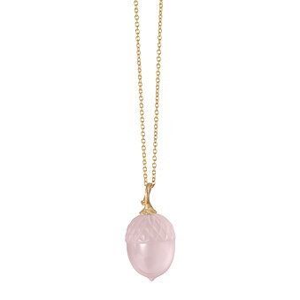 Vedhæng Acorn Rose Quartz