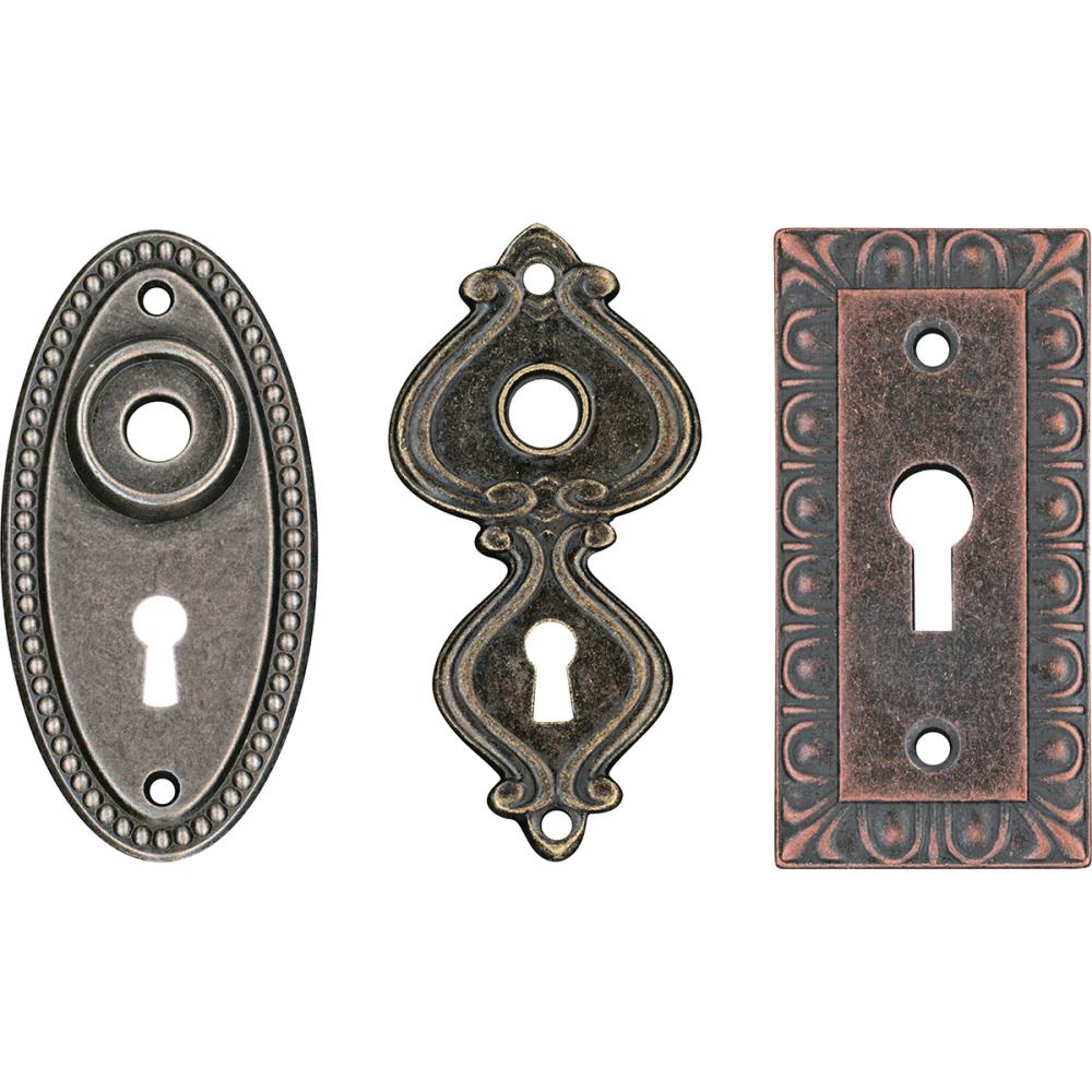 Tim Holtz - Idea-Ology Metal Large Keyholes 3/Pkg  - 2