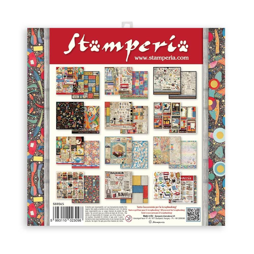 Stamperia - Bauhaus - 10 olika dubbelsidiga ark 8x8" - 2