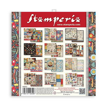 Stamperia - Bauhaus - 10 olika dubbelsidiga ark 8x8"