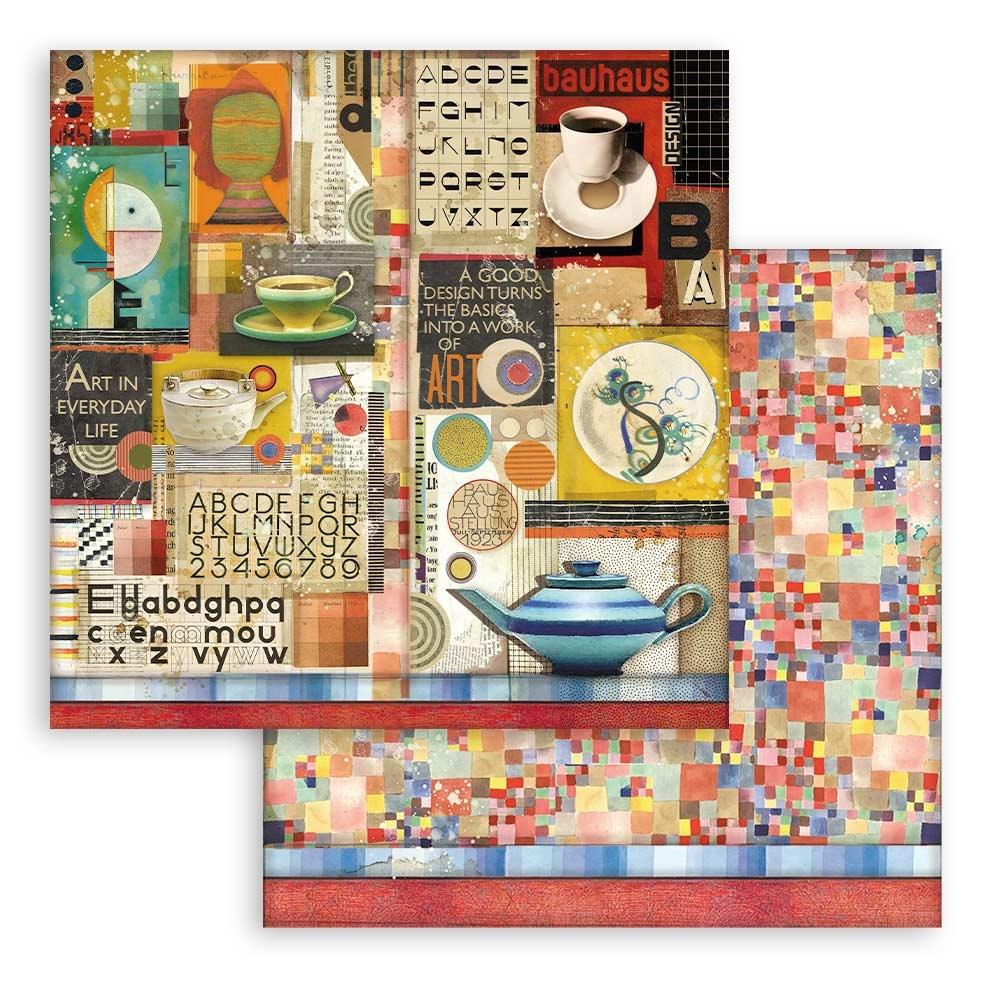 Stamperia - Bauhaus - 10 olika dubbelsidiga ark 8x8" - 8