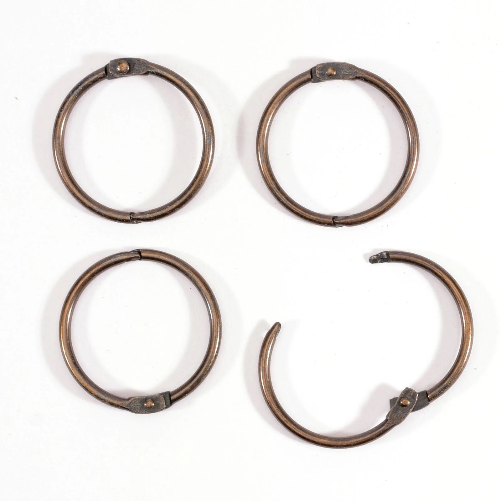 Vaessen - Book binding rings 32mm 12pcs - Copper - 2