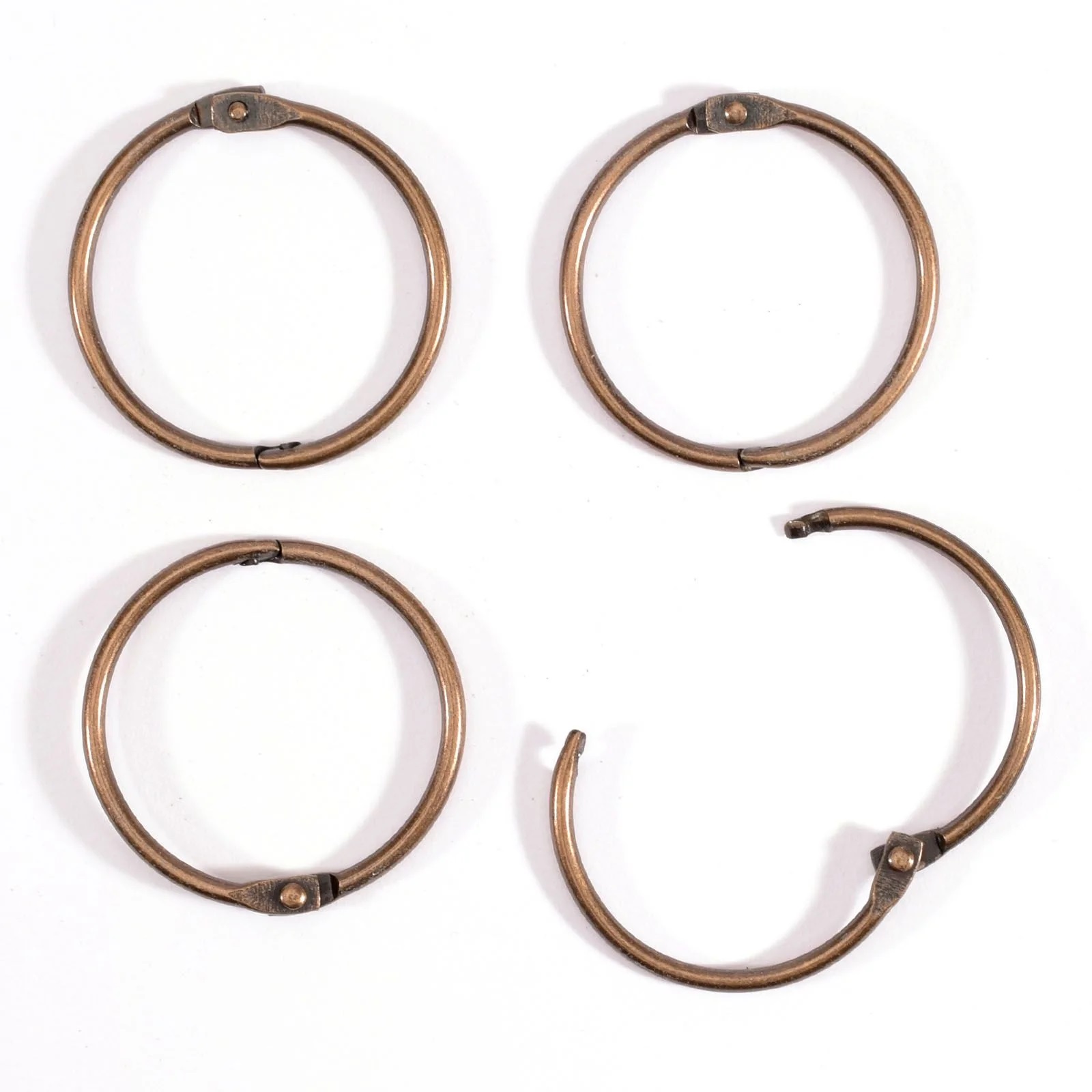 Vaessen - Book binding rings 38mm 12pcs - Copper - 2