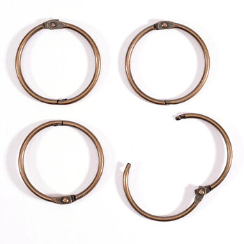 Vaessen - Book binding rings 38mm 12pcs - Copper