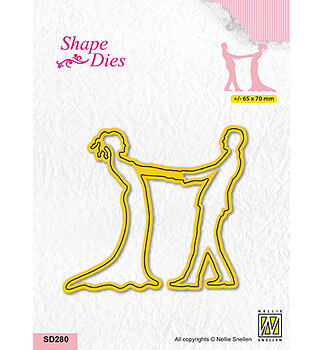 Nellies Choice Shape Die - Wedding Couple