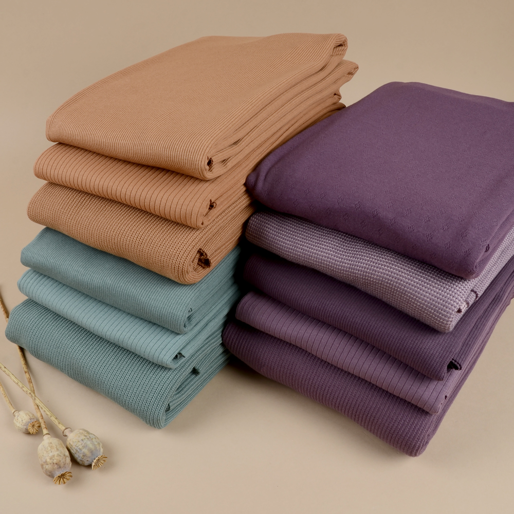 RIBBED JERSEY - CARAMEL - 3