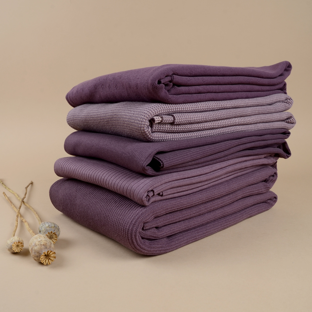 RIBBED JERSEY - DARK PLUM - 3