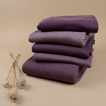 WAFFLE - MELANGE DARK MAUVE