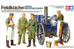 Feldkuche  + fyra figurer  skala 1:35  Tamiya