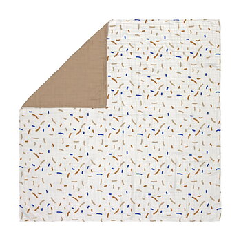 Lässig Heavenly soft Blanket Little Mateys Sprinkles royal blue, 100 x 100 cm