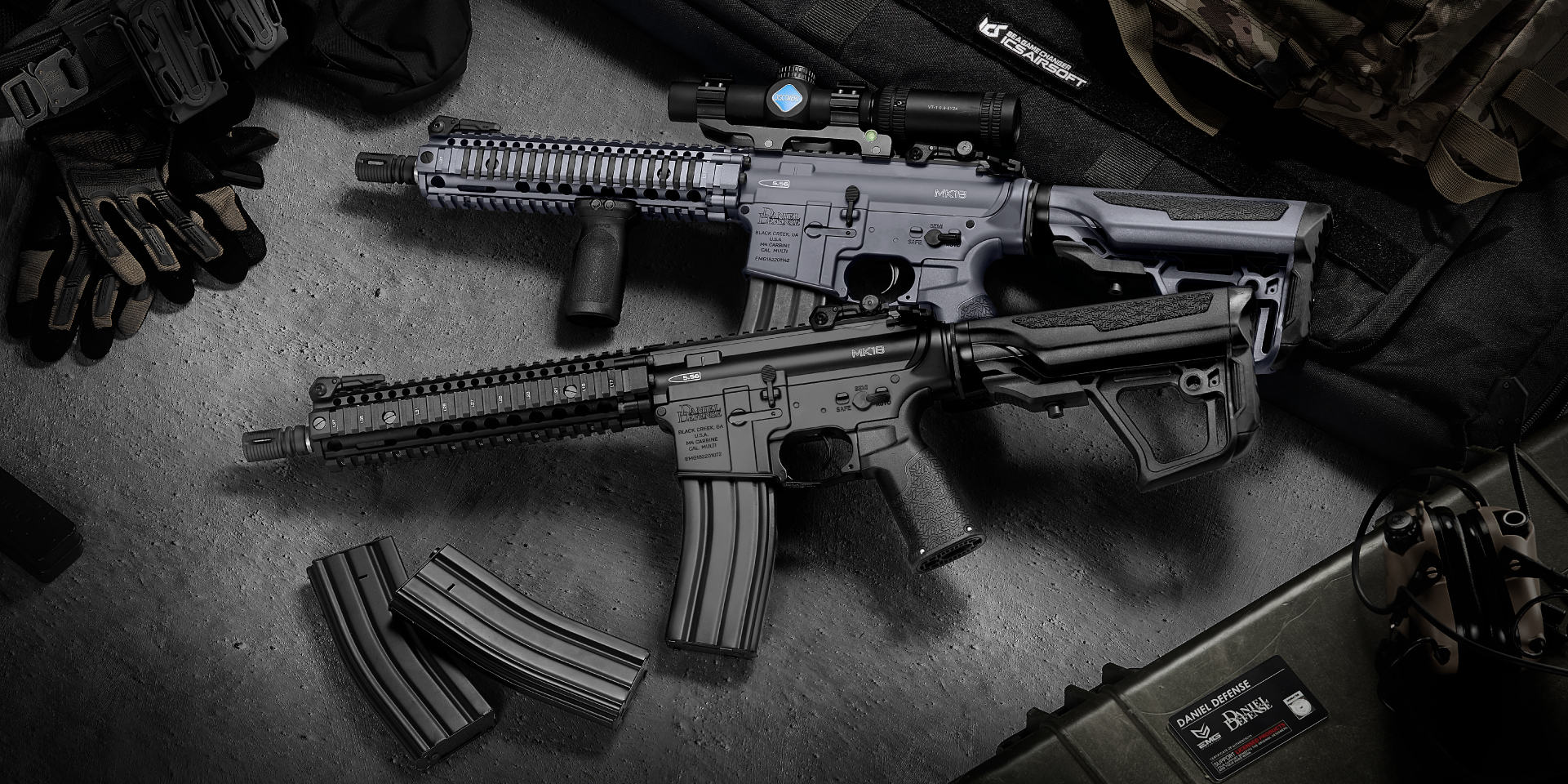 Airsoftgevär AEG Daniel Defense MK18 Svart - 4