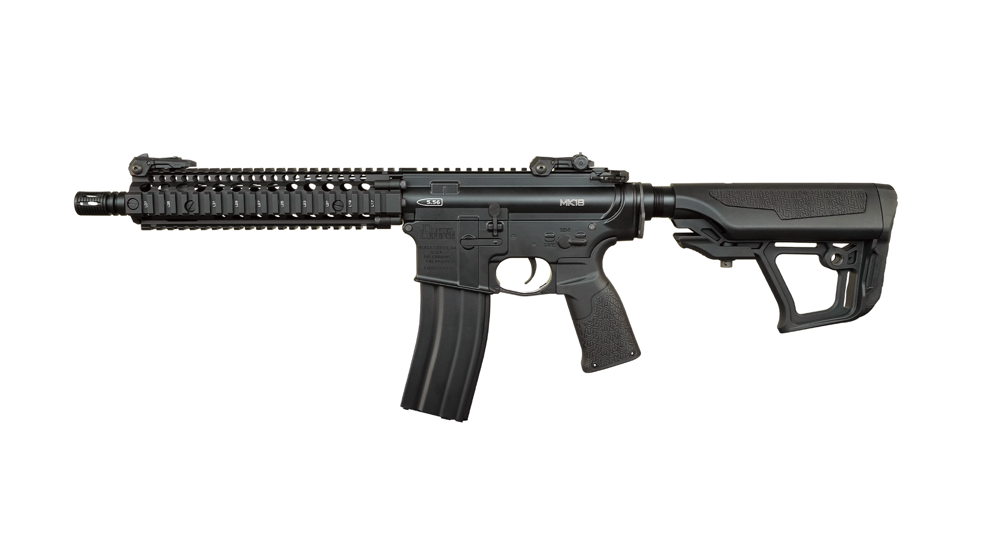 Airsoftgevär AEG Daniel Defense MK18 Svart