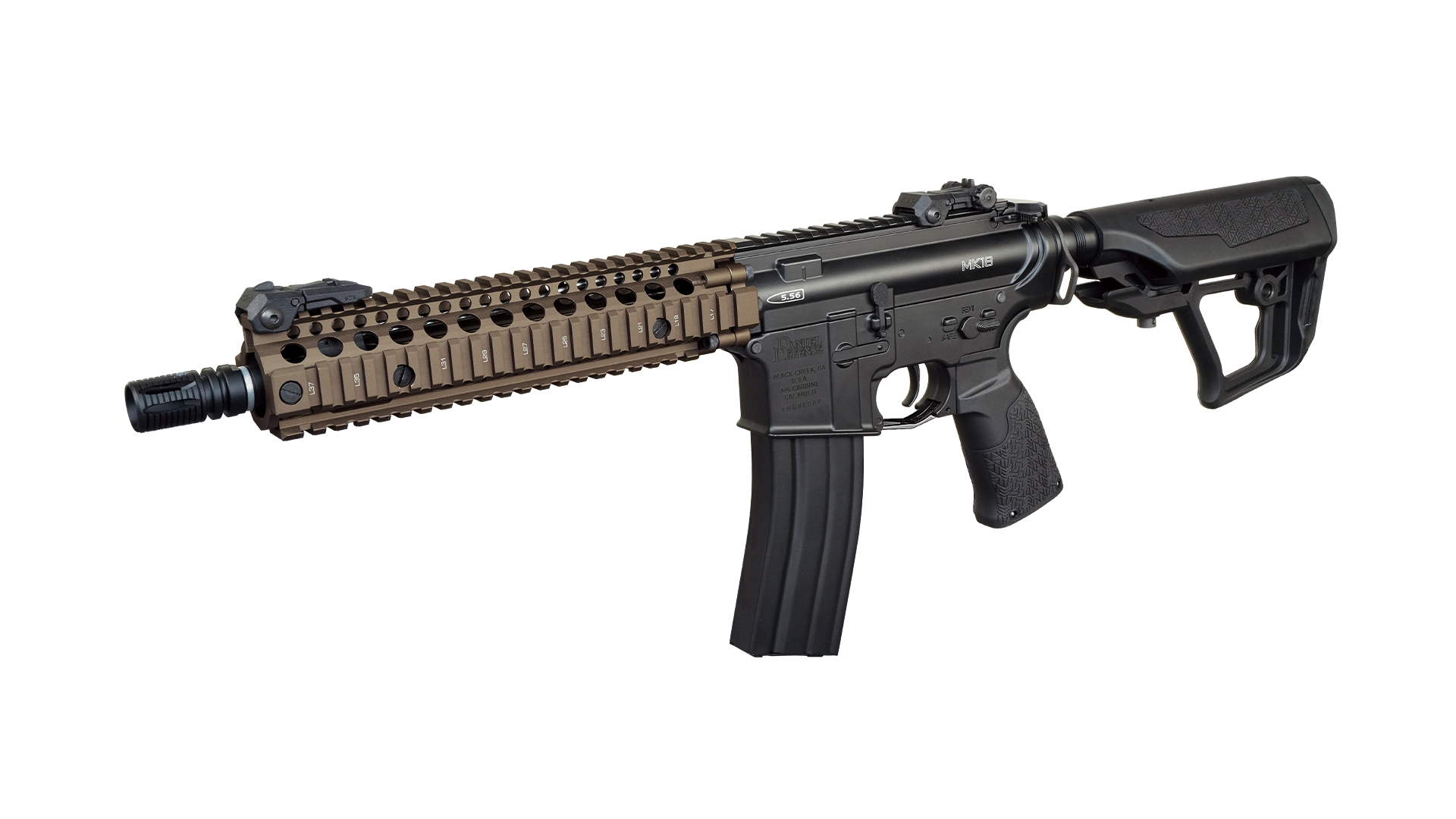 Airsoftgevär AEG Daniel Defense MK18 FDE S3 - 2