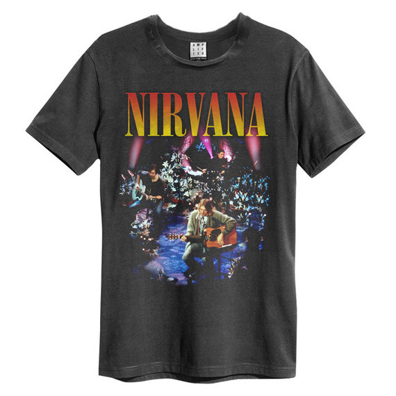 Nirvana Live In New York Amplified Vintage Charcoal T-Shirt