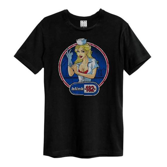 Blink 182 Enema Of State Amplified Vintage Charcoal T-Shirt