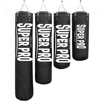 Super Pro Punch Lux Bag Double Layer Filled, Black