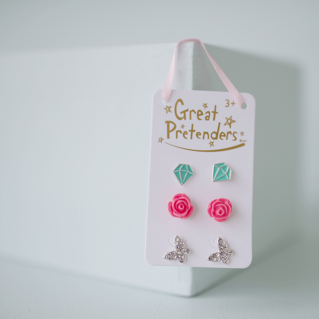 Barnörhängen, Boutique Rose 3-Pack - Great Pretenders