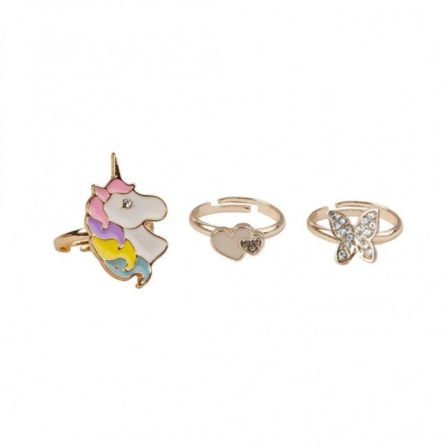 Barnringar, Boutique Butterfly & Unicorn 3-Pack - Great Pretenders
