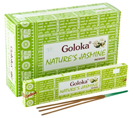 Goloka Nature´s Jasmine Rökelse (12 stickor)