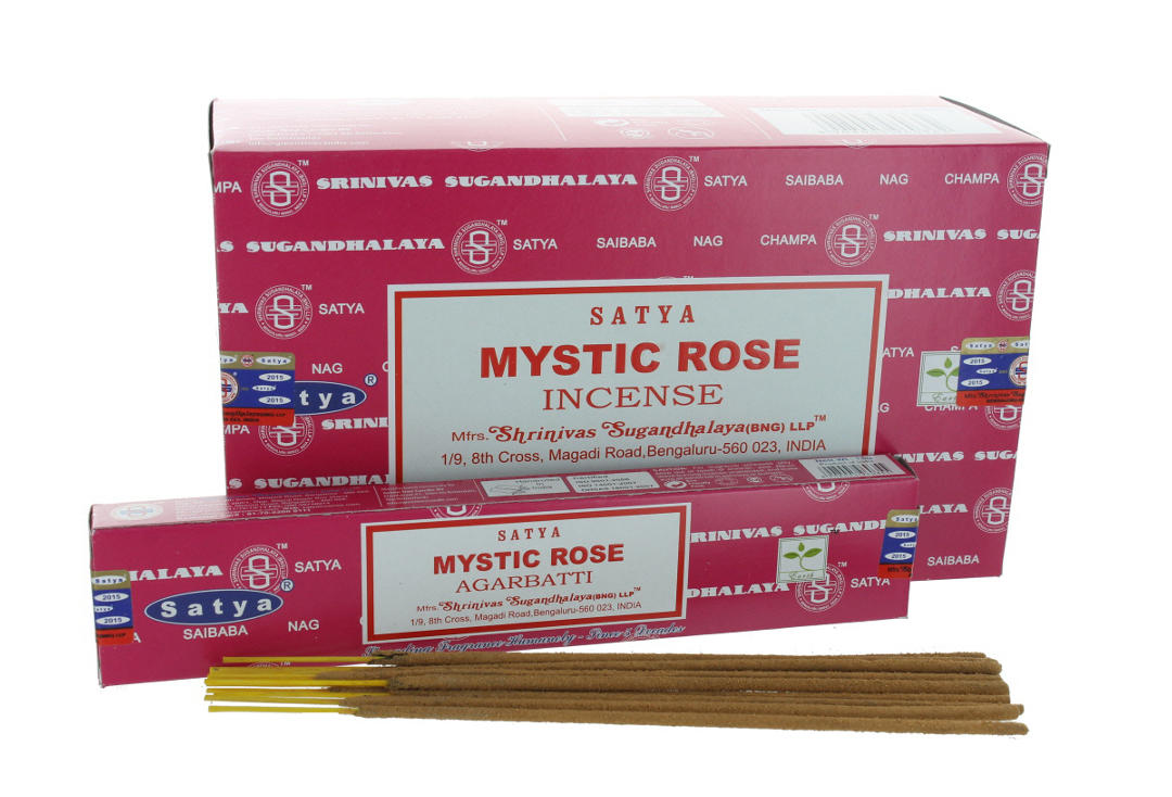 Satya Mystic Rose Rökelse (12 stickor)