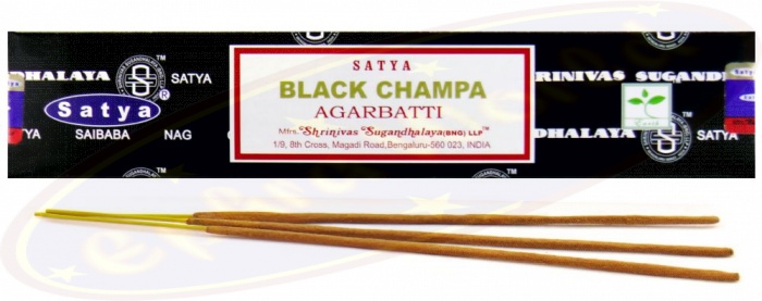 Satya Black Champa Rökelse (12 stickor)