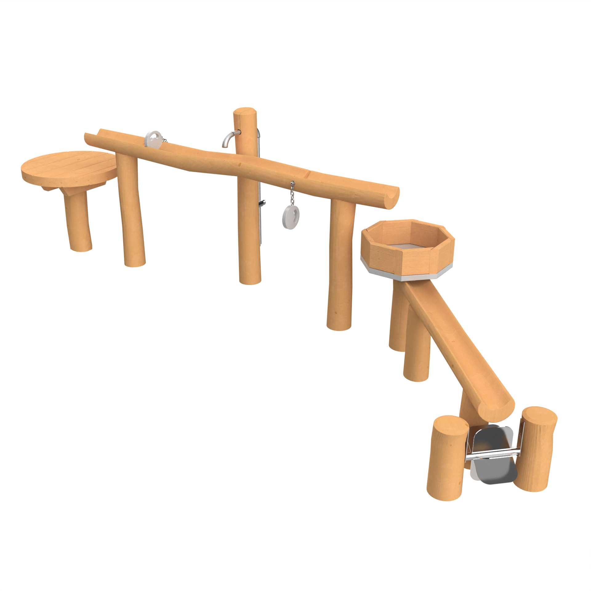Paket Vattenlek Ränna med Kar - 3