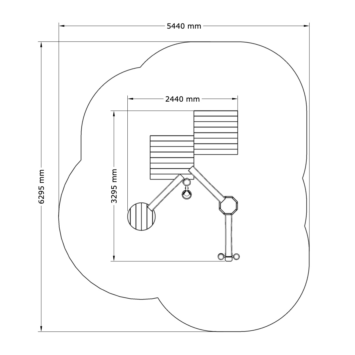 Paket Vattenlek Rännor med Hiss - 2