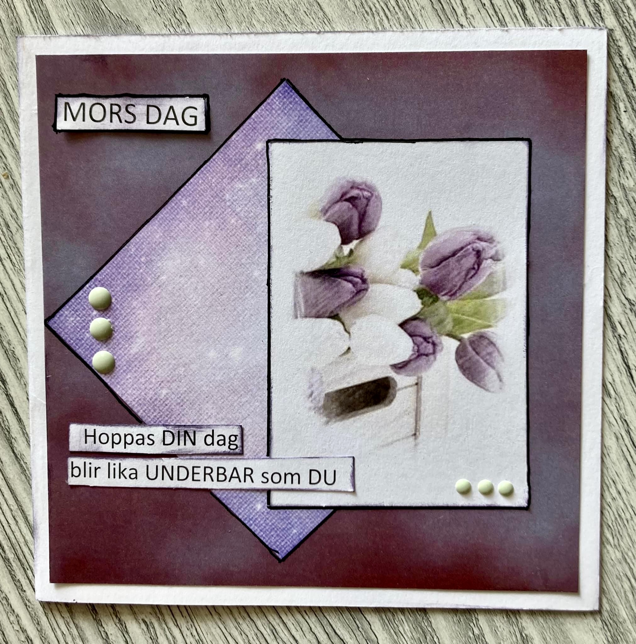 KD KP A016 -Med en enkel tulipan… - 2