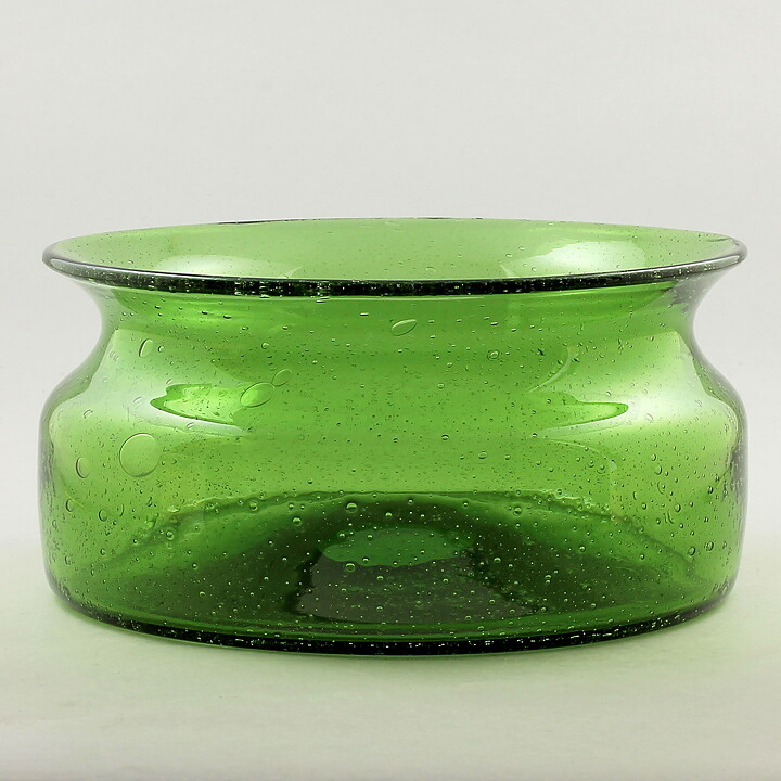 Erik Höglund (1960s) Green Wide Bowl 22 cm
