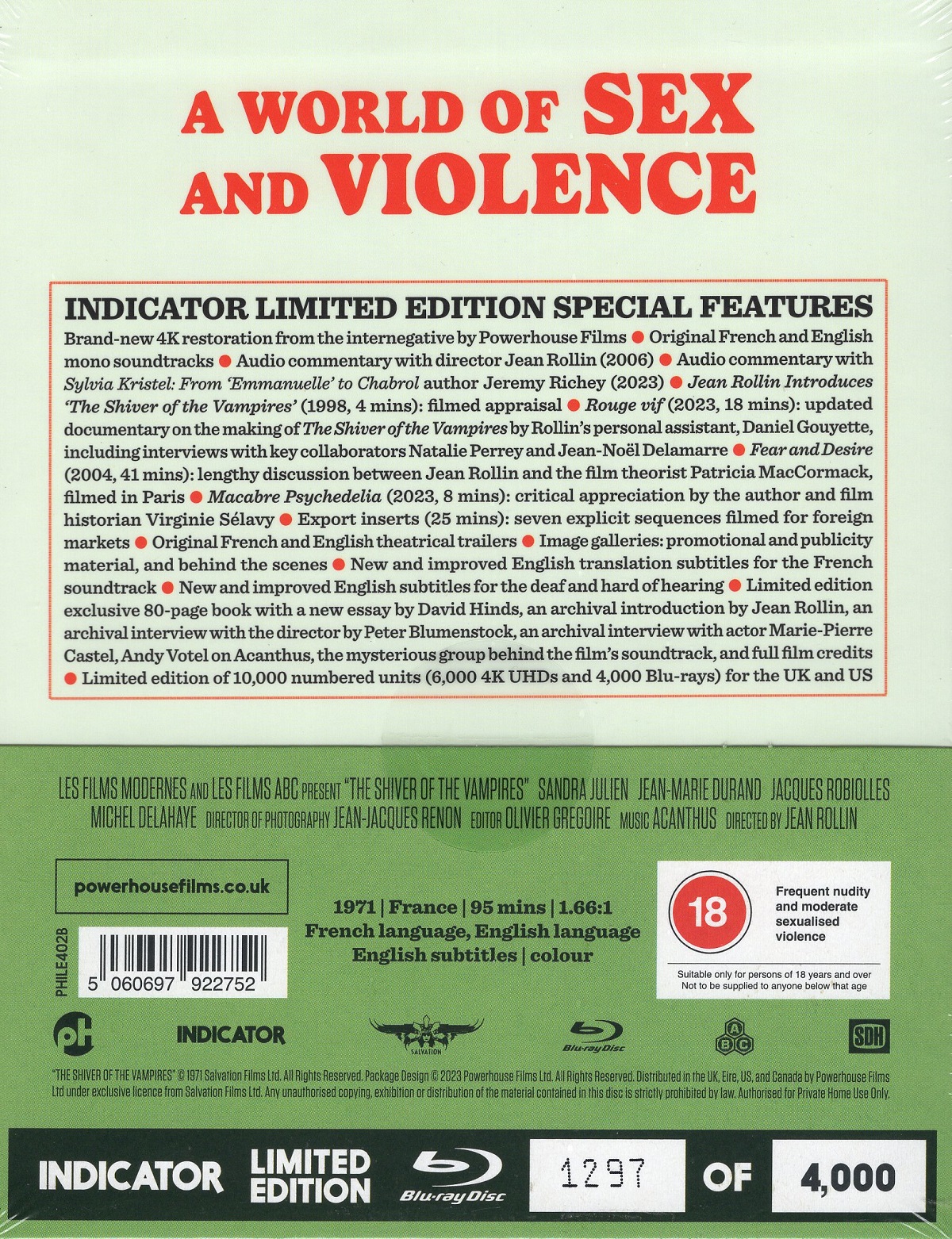 Shiver of the Vampires (Limited Edition) (ej svensk text) (Blu-ray) - 2