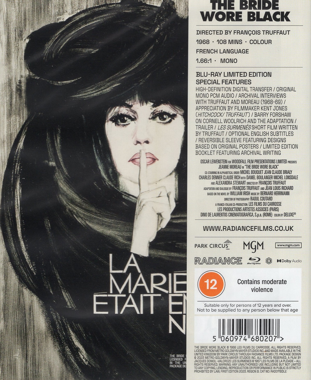 Bride Wore Black (Limited Edition) (ej svensk text) (Blu-ray) - 2