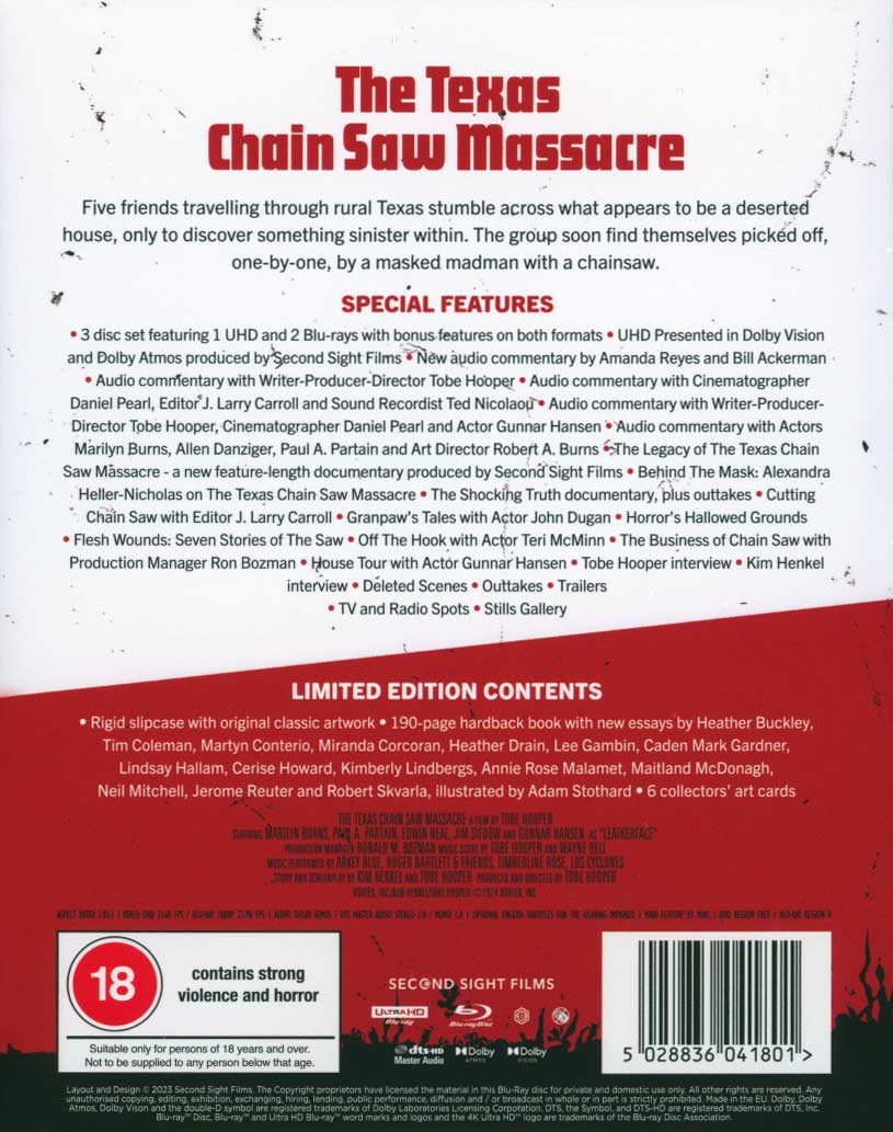 Texas Chainsaw Massacre (1974) (Limited Edition) (ej svensk text) (4K Ultra HD + Blu-ray) - 2