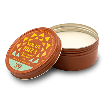 Natural Mineral Sunscreen spf 30, 100g  -  Sol de Ibiza