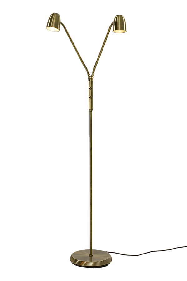 SANDNES golvlampa dubbel, antik - Aneta Lighting