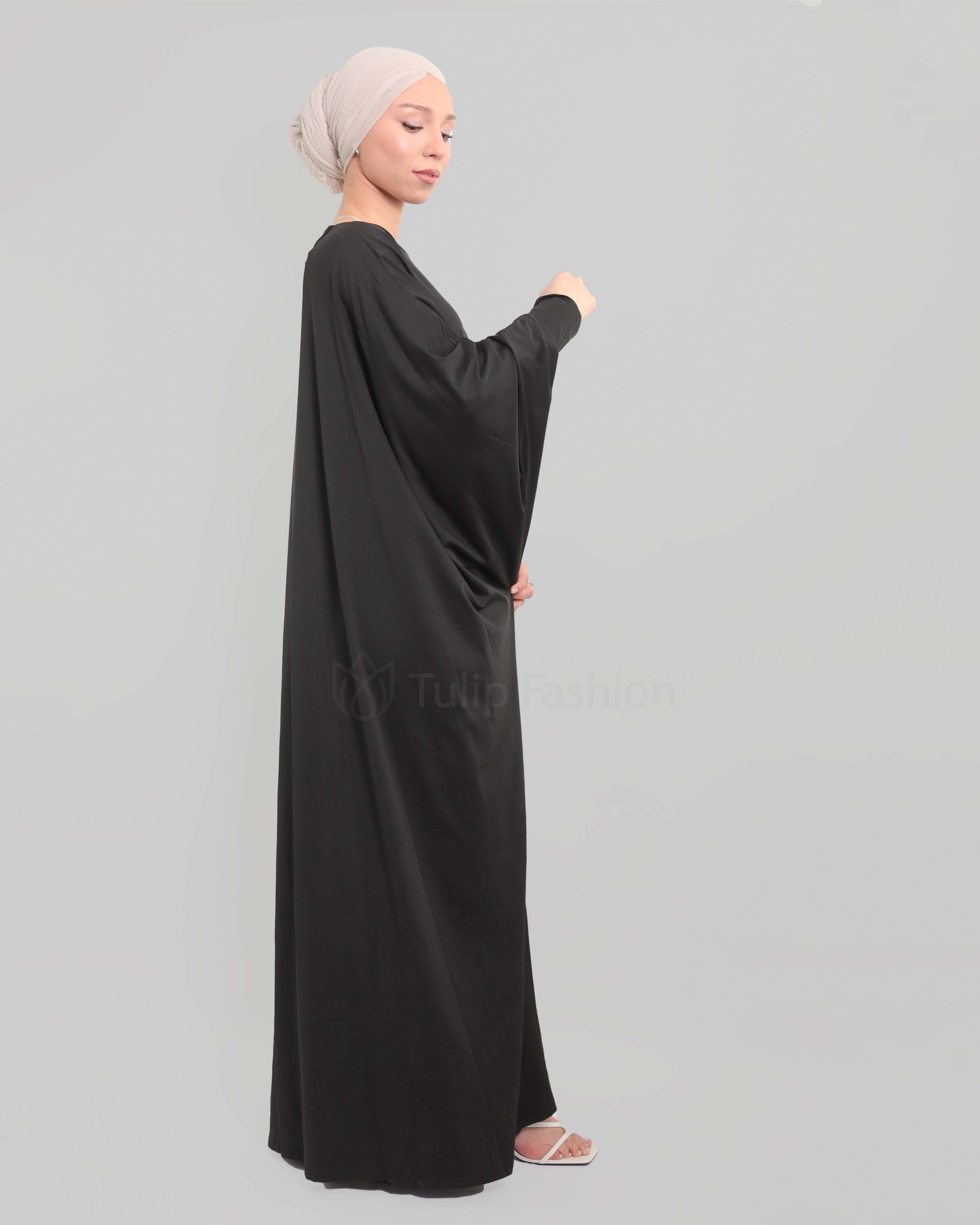 Jamila Abaya - Black - 3