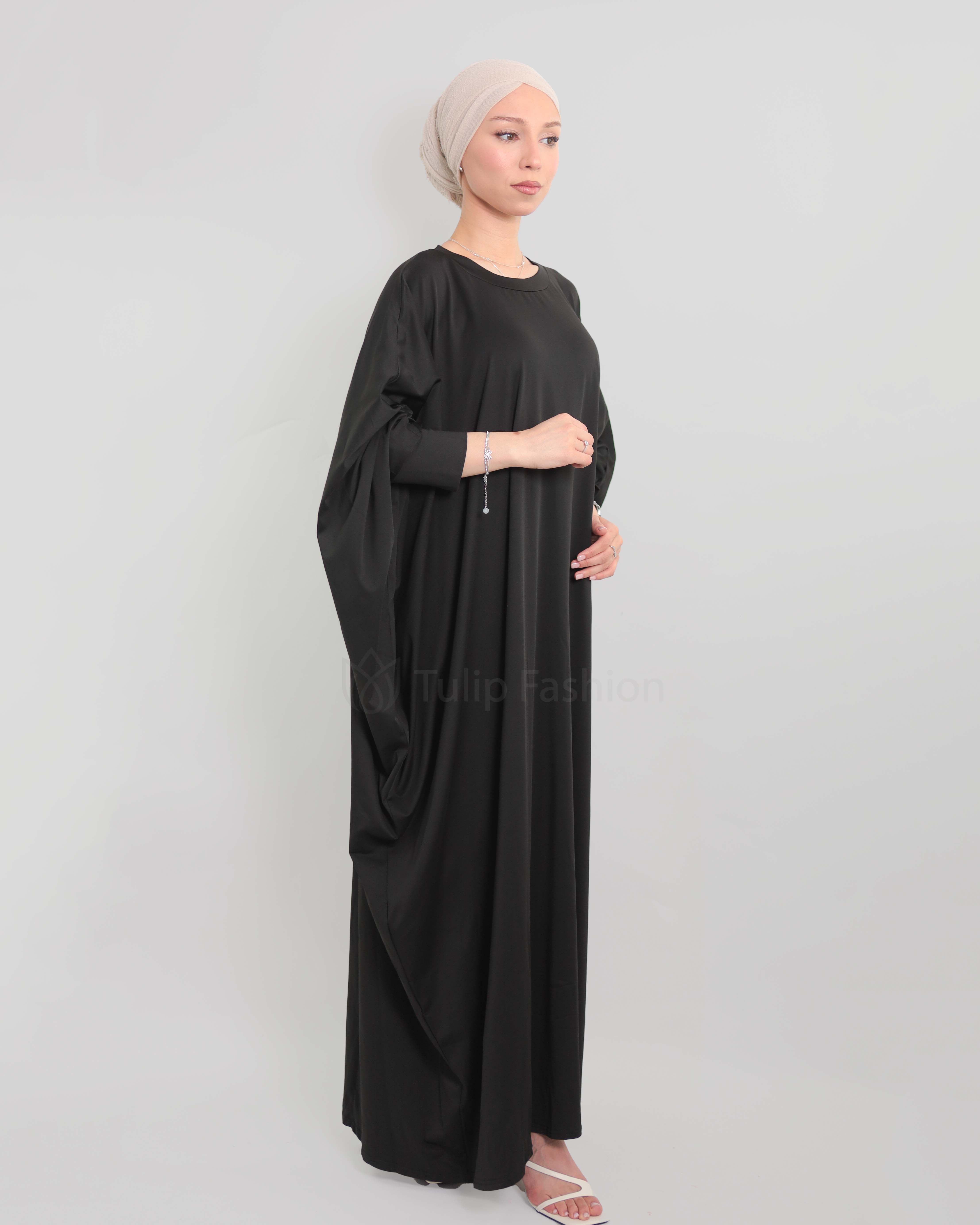 Jamila Abaya - Black - 5