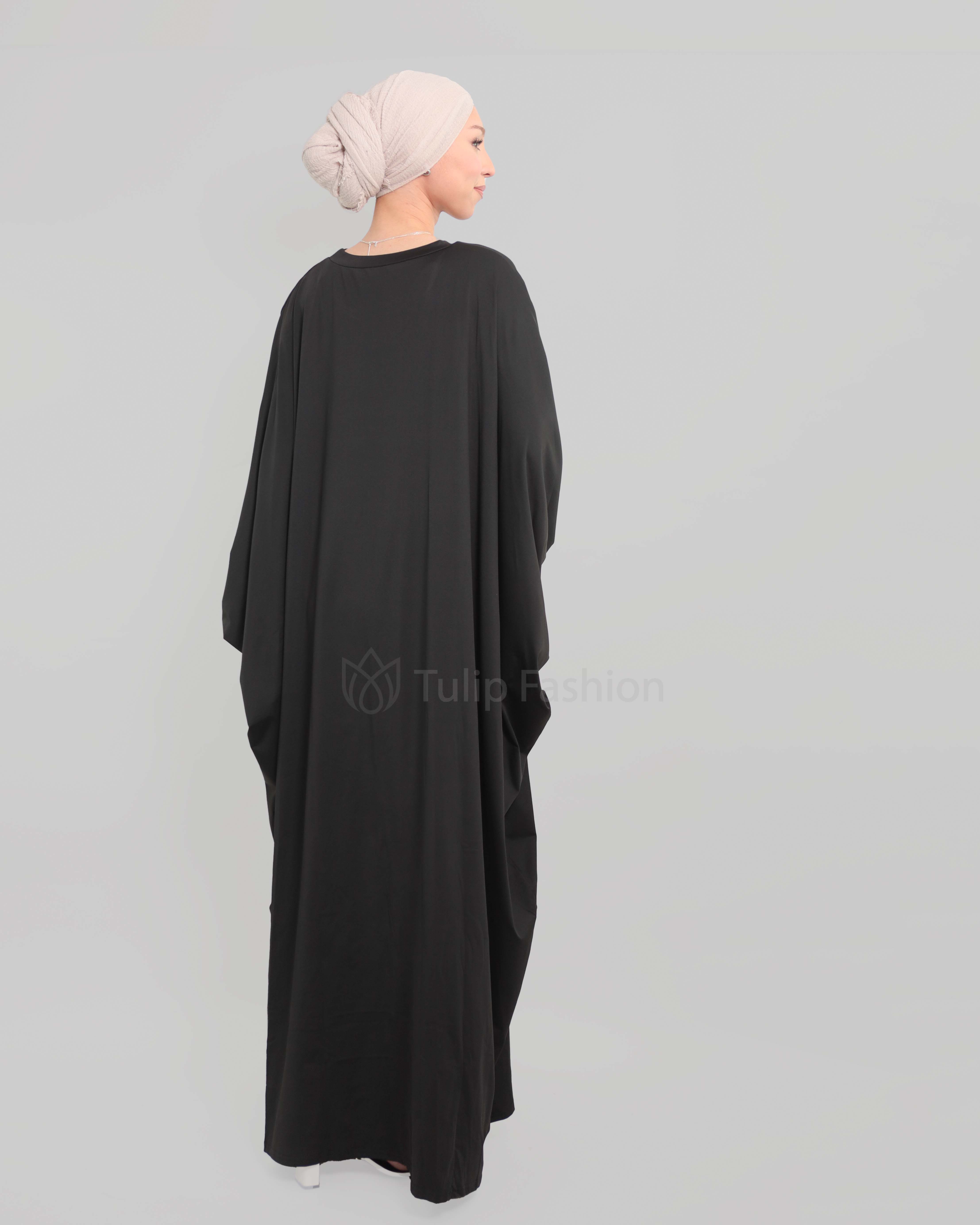 Jamila Abaya - Black - 4